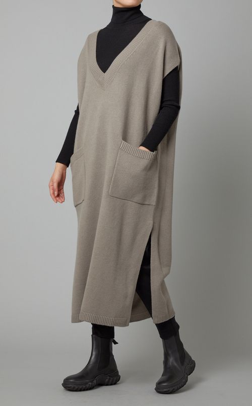 ウールカシミヤシルクワンピース