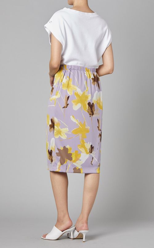 プリントジャージタイトスカート