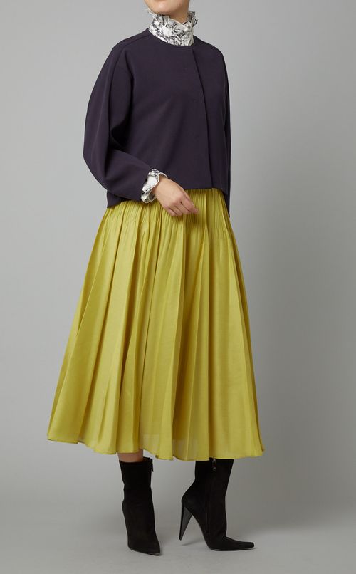 オーガンジープリーツスカート