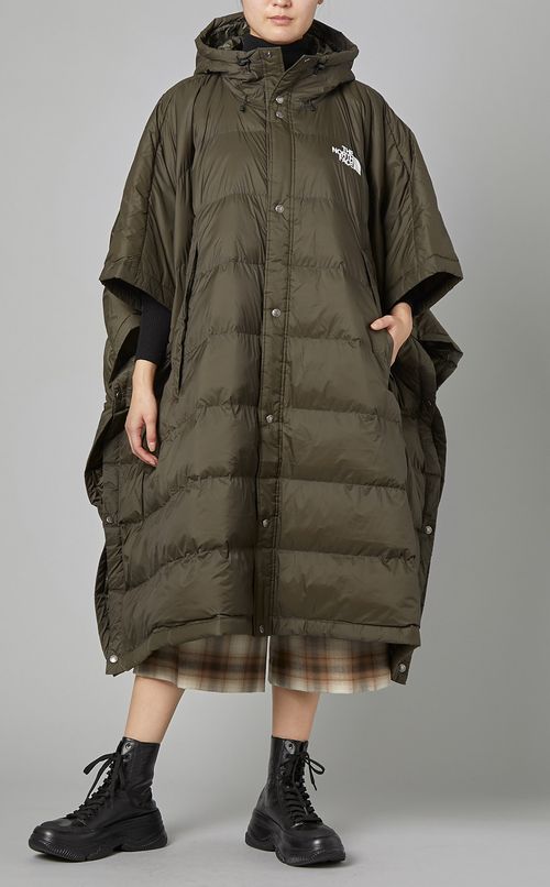 パテッドフーディポンチョコート