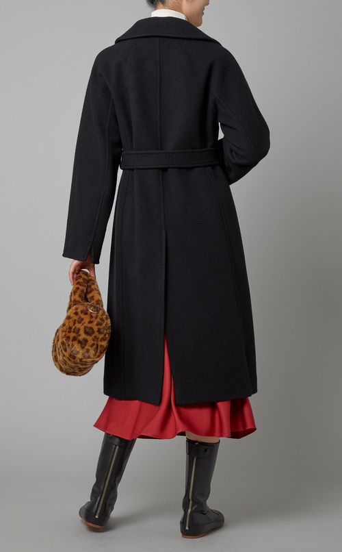 ドロップショルダーウールコート