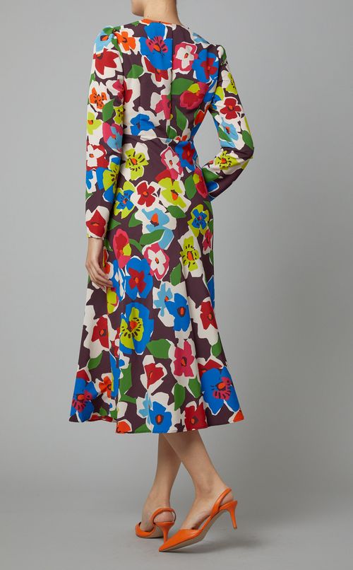 フラワープリントワンピース