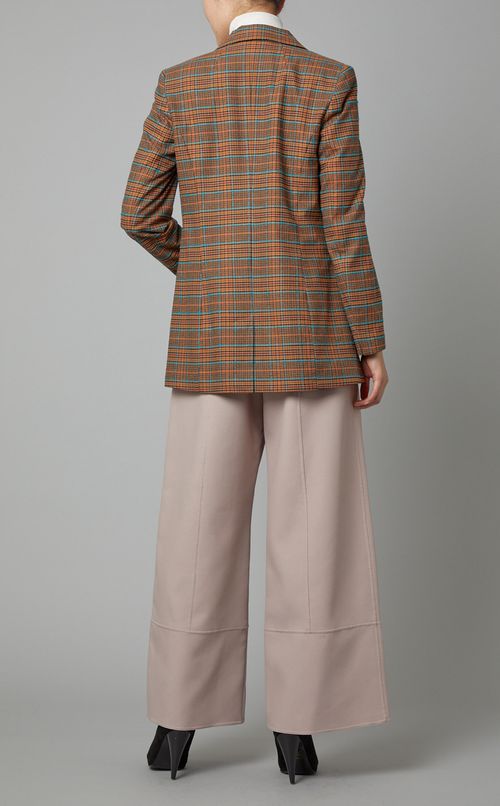 チェック柄テーラードジャケット