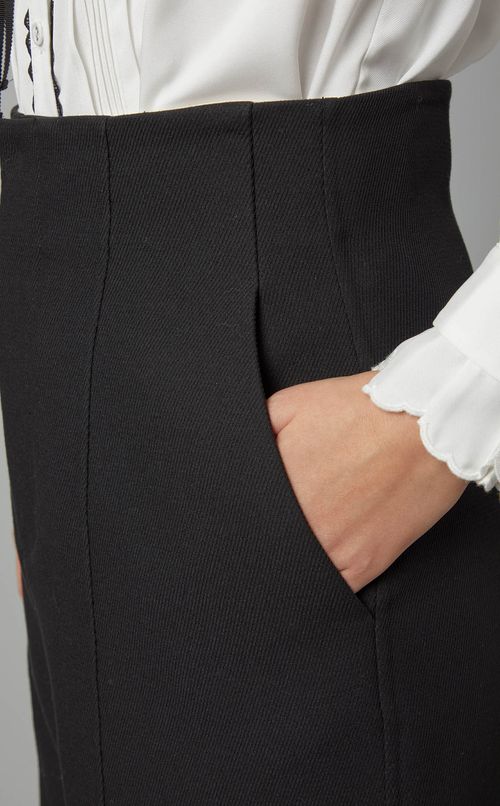 ツイルハイウェストワイドパンツ