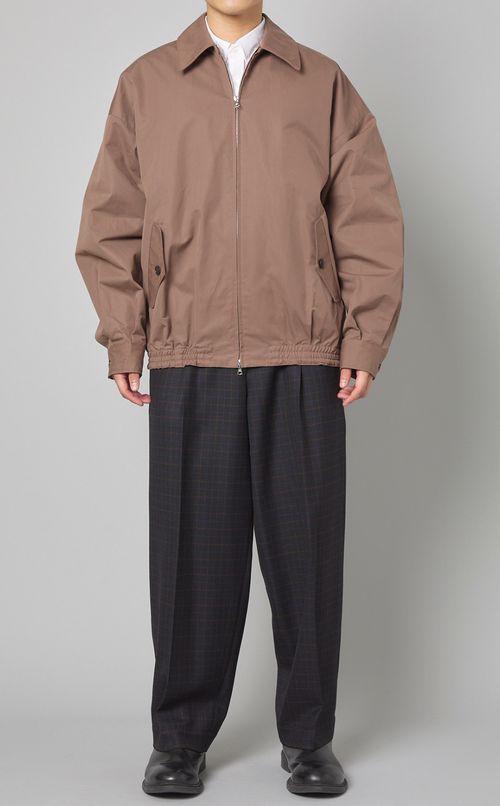 ウールツータックワイドパンツ