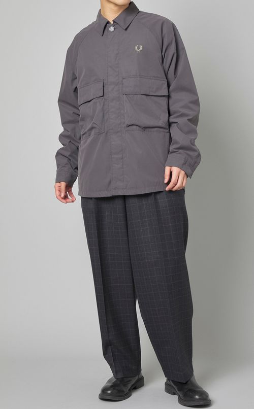 ウールツータックワイドパンツ