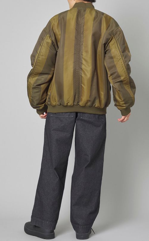 ラージストライプボンバージャケット