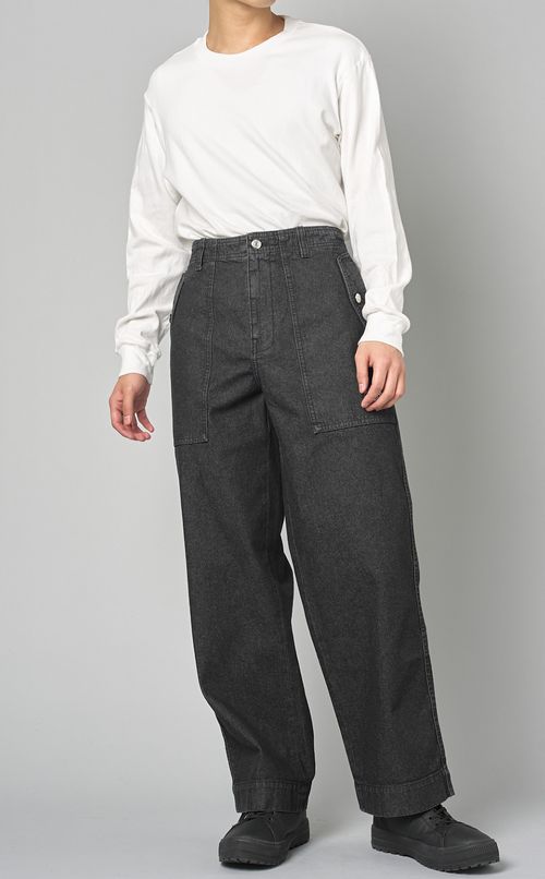 ウォッシュドデニムワークパンツ