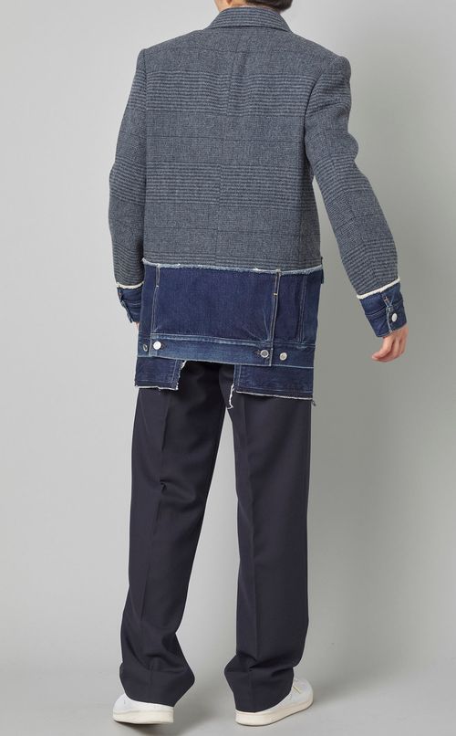 デニムドッキングテーラードジャケット