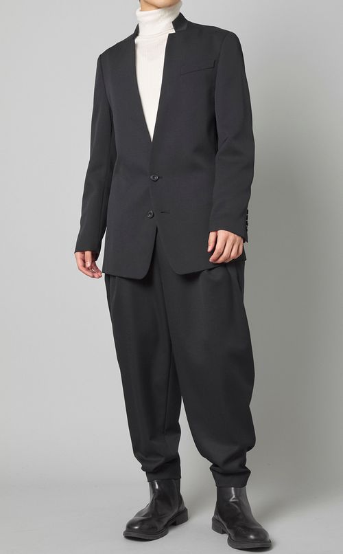 ウールタックテーパードパンツ