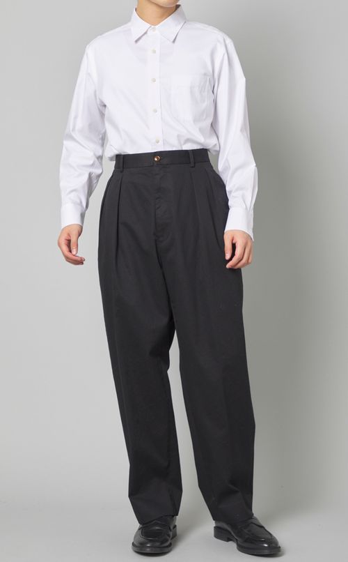 コットン2タックチノパンツ