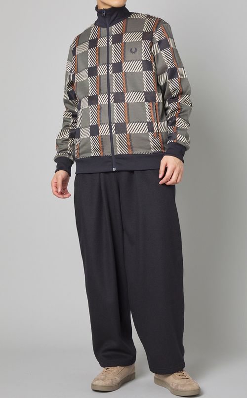 ウールシルクワイドイージーパンツ