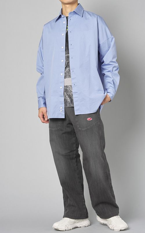 バックロゴビッグシャツ