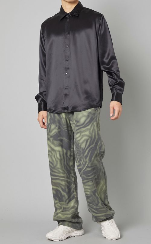 レオパードプリントトラックパンツ