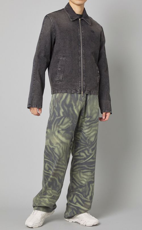 ウォッシュデニムブルゾン