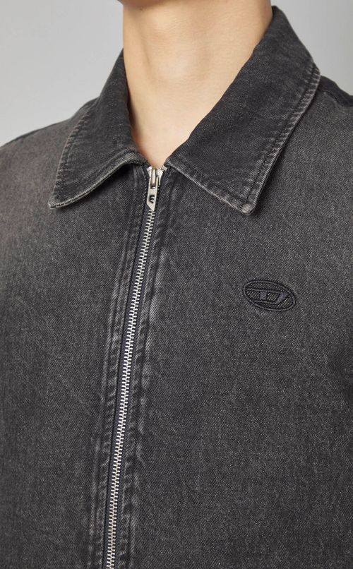 ウォッシュデニムブルゾン