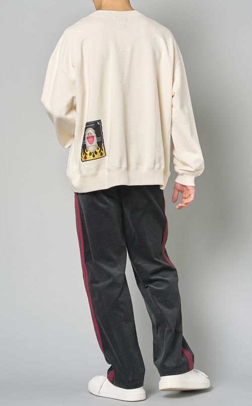 プリントプルオーバースウェット