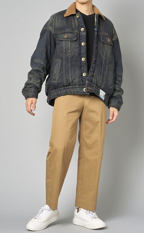 パディングデニムジャケット