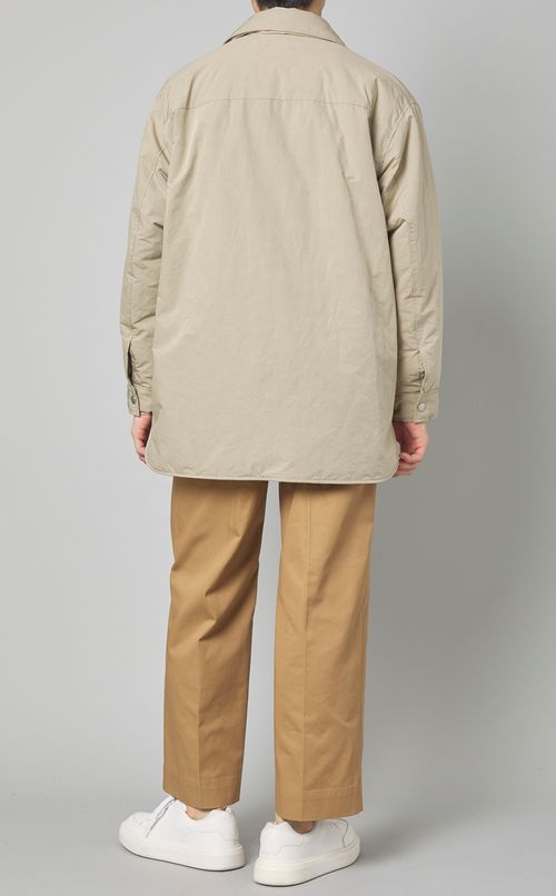 タフタオーバーシャツブルゾン