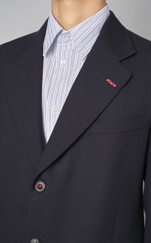 ウールヘリンボンジャケット