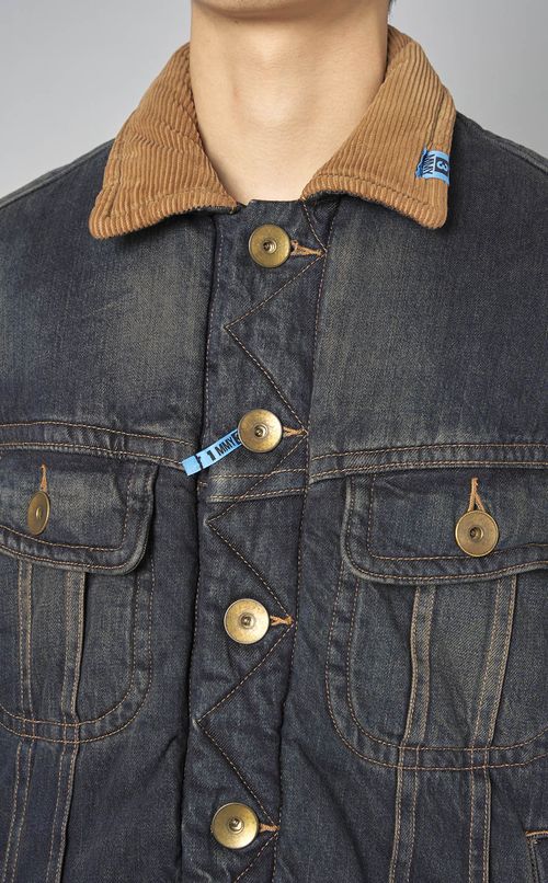 パディングデニムジャケット