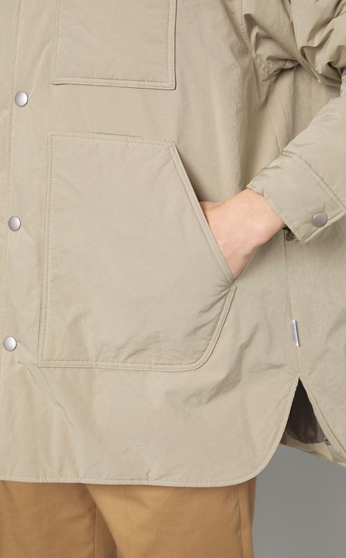 タフタオーバーシャツブルゾン