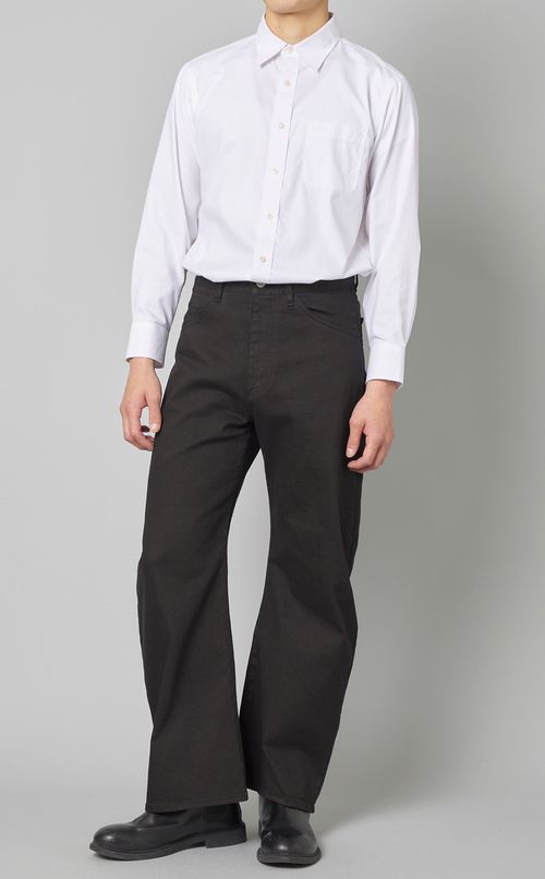 ストレッチデニムワイドパンツ