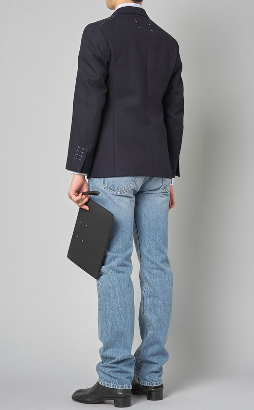 ステッチレザークラッチ