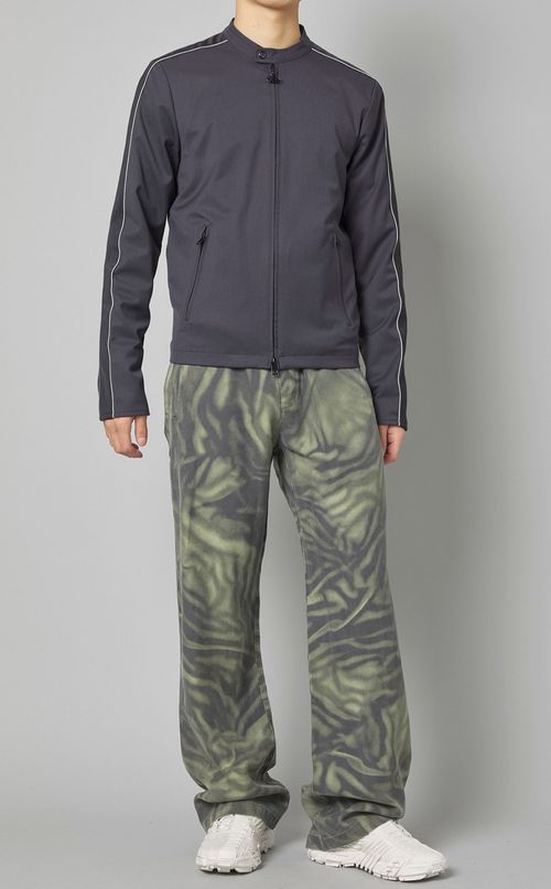 レオパードプリントトラックパンツ