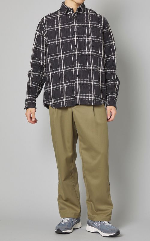 コットンブランケットチェックシャツ