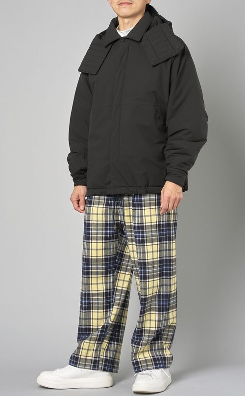 パデッドショートフードブルゾン