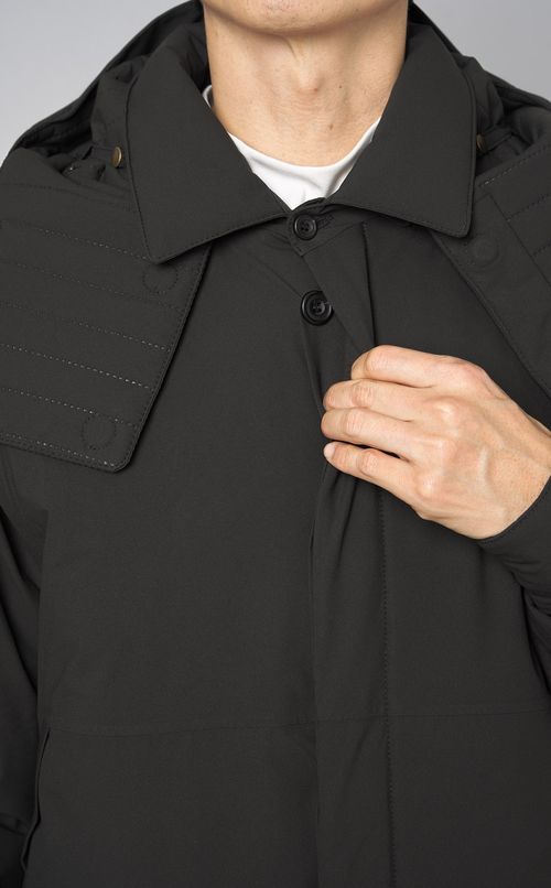 パデッドショートフードブルゾン