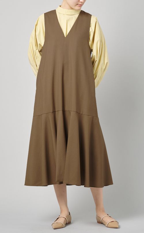 ウールフレアジャンパースカート