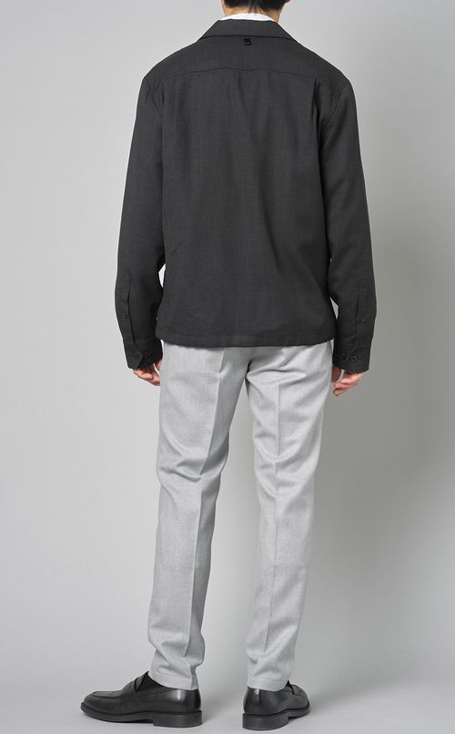 ウールフィンレイシャツジャケット