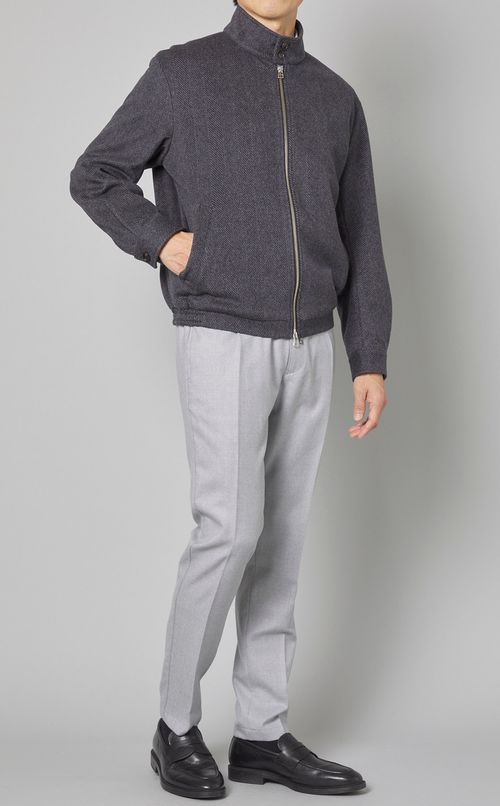 ウールカシミヤスウィングトップブルゾン