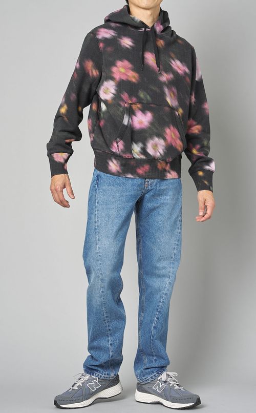 パッチワークツイストデニムパンツ