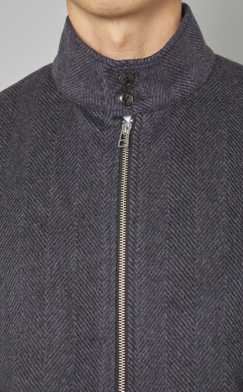 ウールカシミヤスウィングトップブルゾン