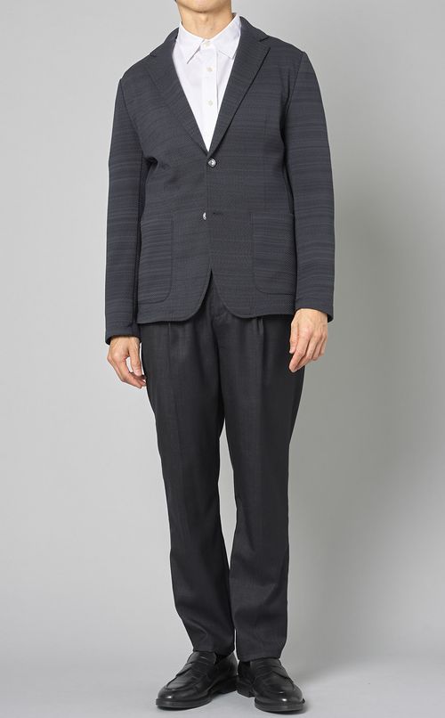 ニット2ボタンジャケット