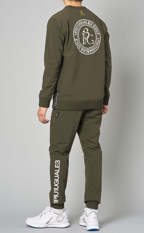 ラウンドネックプルオーバーシャツ