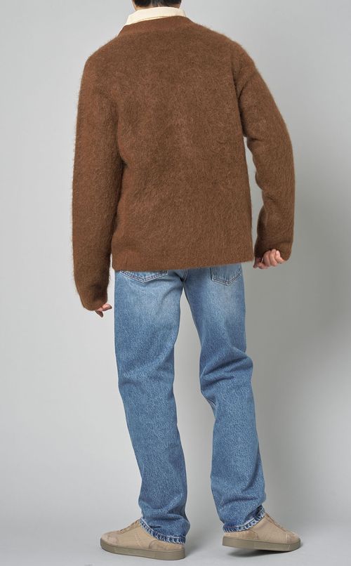 モヘアカーディガン