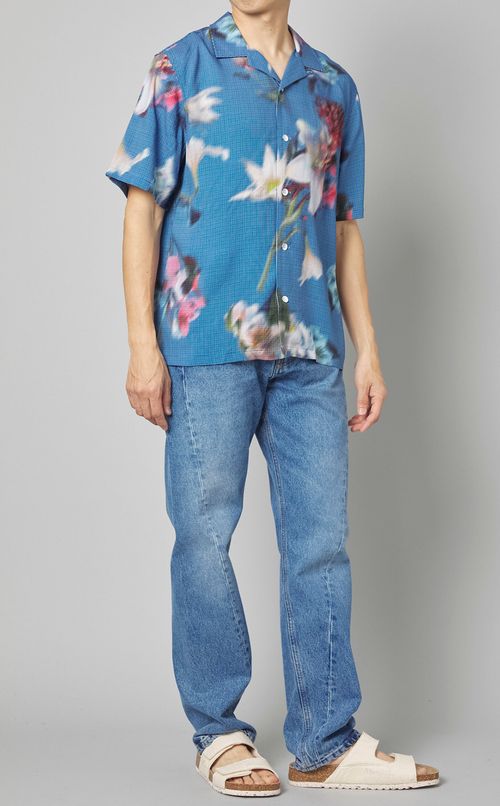 パッチワークツイストデニムパンツ