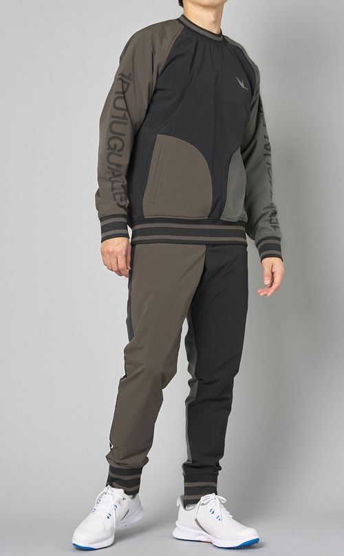 【手洗い可】クレイジーリブパンツ