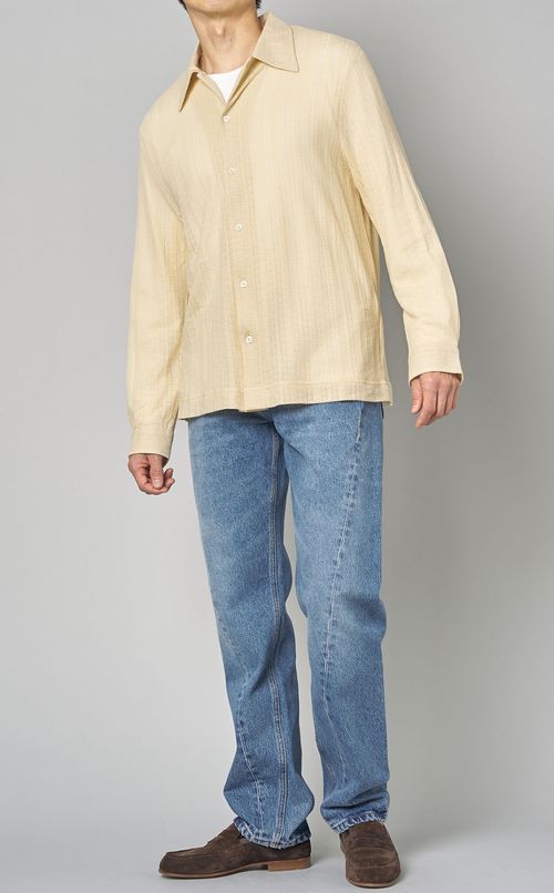 コットンレースシャツ