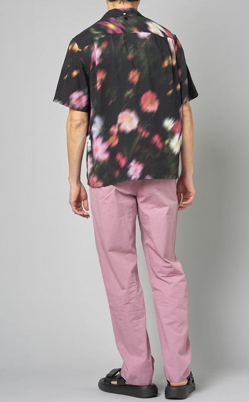 フラワーデジタルプリントシャツ