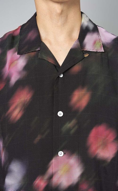 フラワーデジタルプリントシャツ