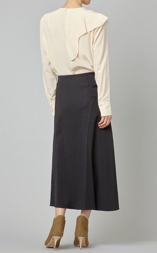 アシンメトリーミディスカート