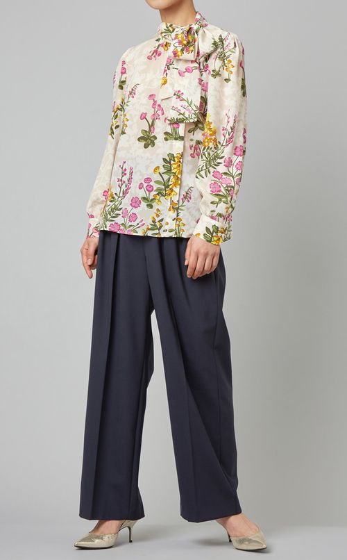 ハイウエストタックパンツ