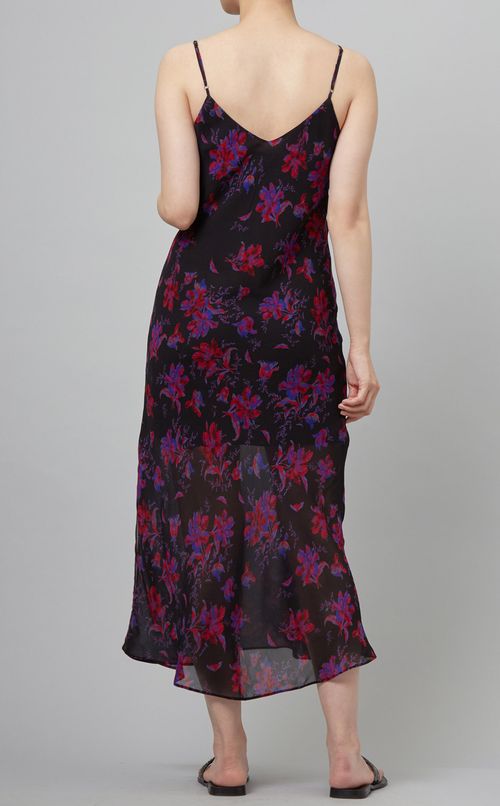 フラワープリントキャミソールワンピース