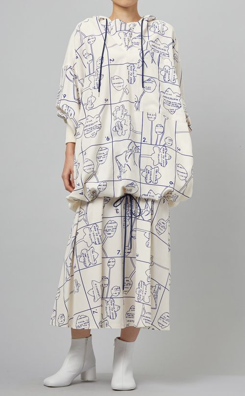 プリントフレアイージースカート