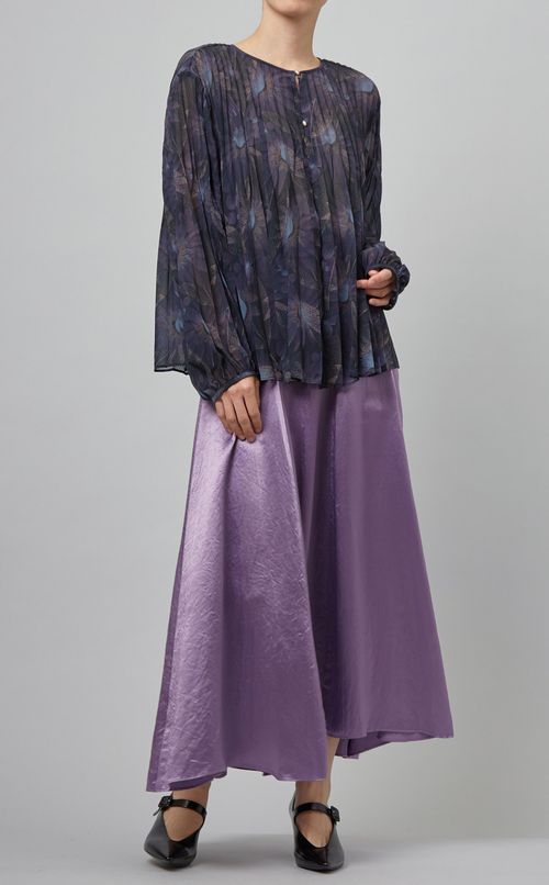 フラワーワッシャーブラウス